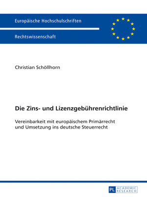 cover image of Die Zins- und Lizenzgebuehrenrichtlinie